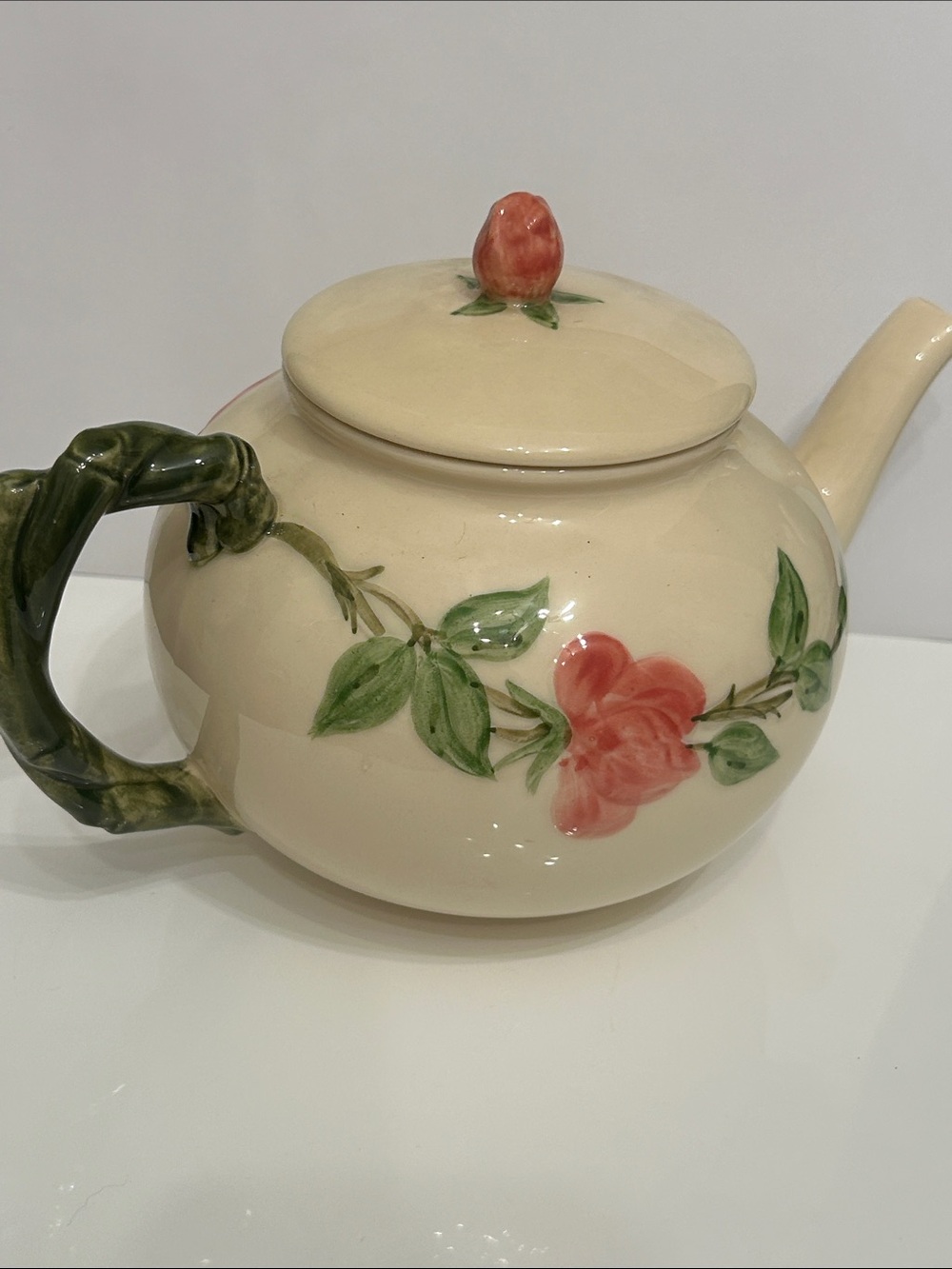 Vintage Pristine Franciscan Desert Rose Ceramic Teapot